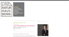 Desktop Screenshot of literaturhaus-bonn.de